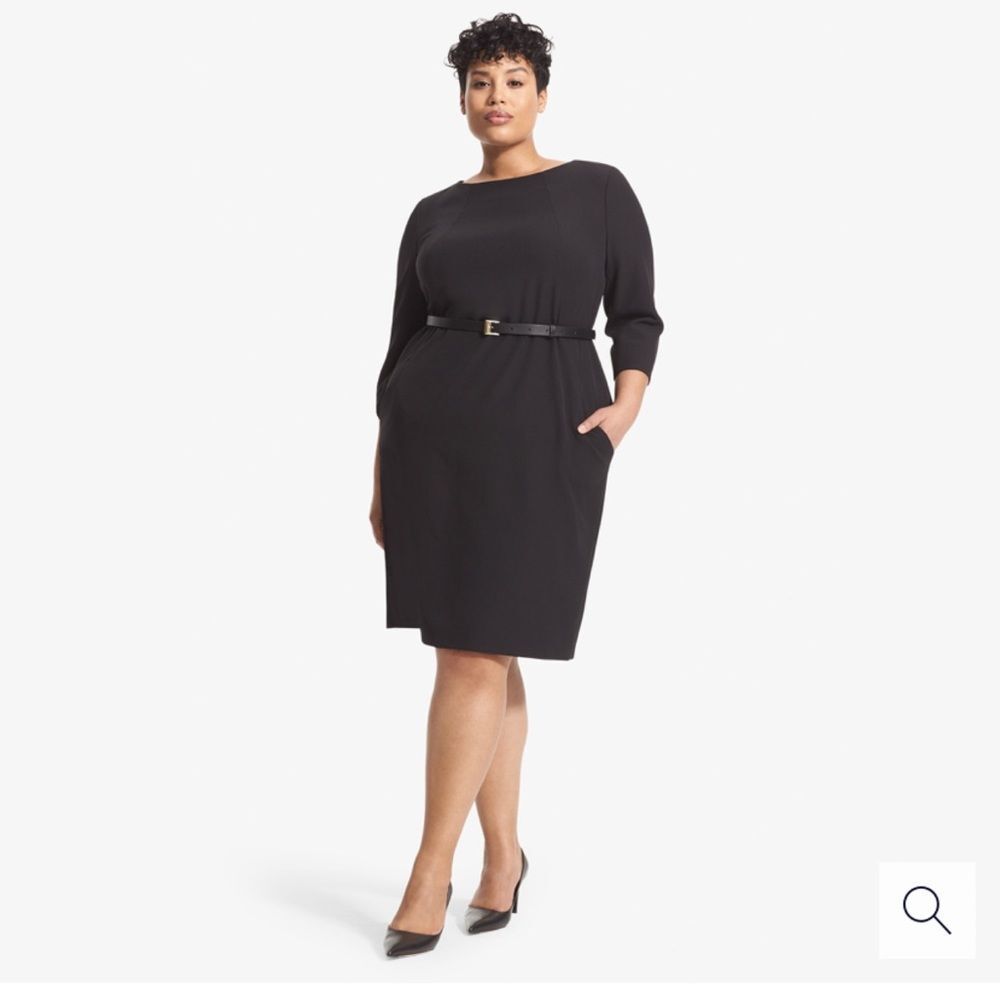 MM.LaFleur Etsuko Dress Black Size 16 NWOT